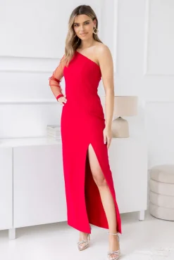 Czerwona Sukienka ALIKSA<Polski Online