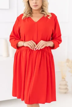 Czerwona Sukienka AMANTE<Polski Hot