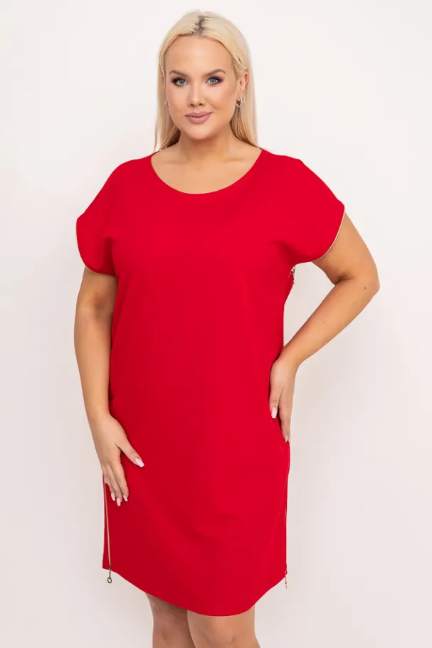 Czerwona Sukienka CARBONA<Polski Sale
