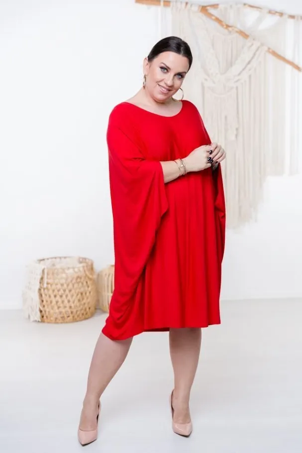 Czerwona Sukienka HERMI<Polski New