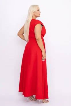 Czerwona Sukienka LOREDANA<Polski Sale