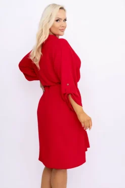 Czerwona Sukienka POWER<Polski Discount