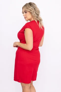 Czerwona Sukienka VALERIA<Polski New