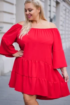 Czerwona Tunika FISKARI<Polski Best