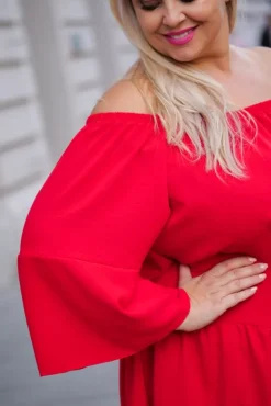 Czerwona Tunika FISKARI<Polski Best