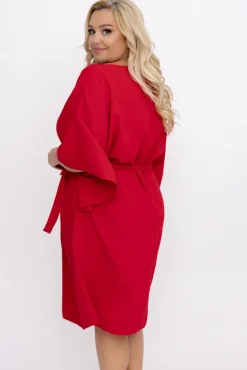 Czerwona Tunika kimono LUNDIA<Polski Sale
