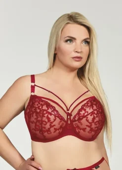Czerwony Biustonosz CLARISA Soft Full Cup<Polski Hot