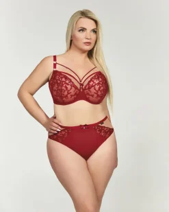 Czerwony Biustonosz CLARISA Soft Full Cup<Polski Hot