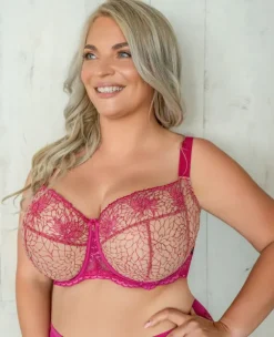 Fuksjowy Biustonosz BLUSH Soft Full Cup<Polski Outlet