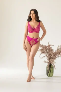 Fuksjowy Biustonosz BLUSH Soft Lace<Polski Outlet