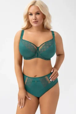 G004 biustonosz miękki zielony KASJA<Gorsenia New
