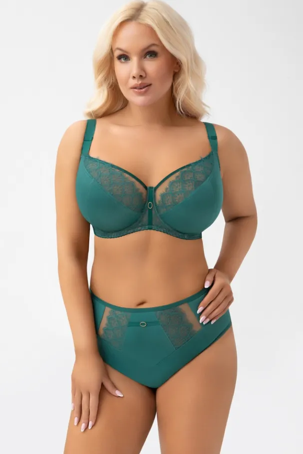G004 biustonosz miękki zielony KASJA<Gorsenia New