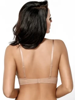 G025 biustonosz push up beżowy KOKTAJLOWY<Gorsenia Outlet