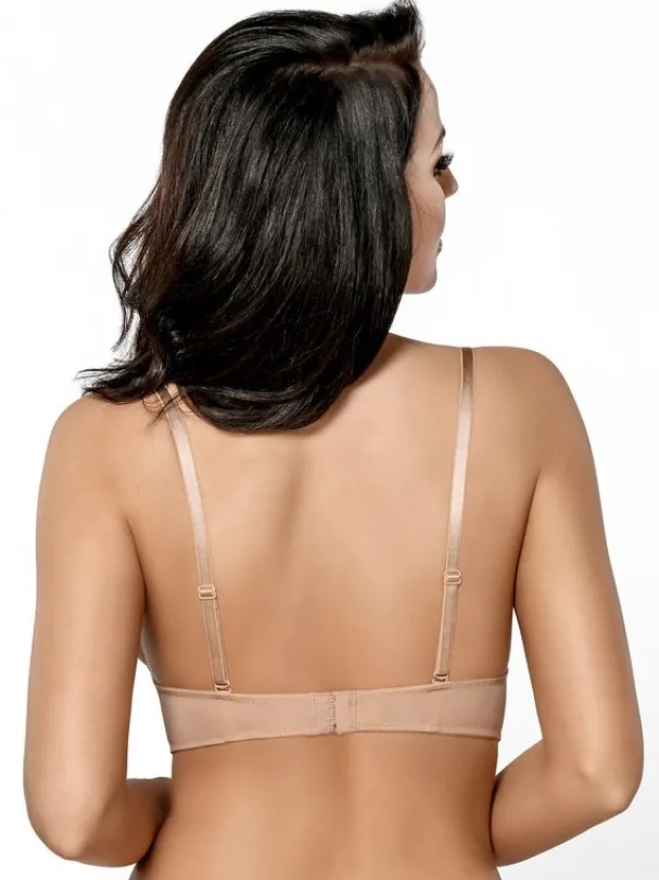G025 biustonosz push up beżowy KOKTAJLOWY<Gorsenia Outlet