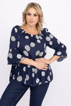 Granatowa Bluzka SELMI<Polski Discount