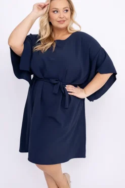 Granatowa Tunika kimono LUNDIA<Polski Online