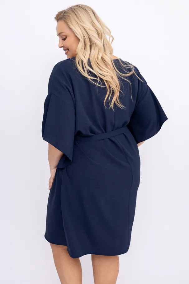 Granatowa Tunika kimono LUNDIA<Polski Online