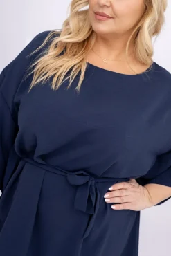 Granatowa Tunika kimono LUNDIA<Polski Online