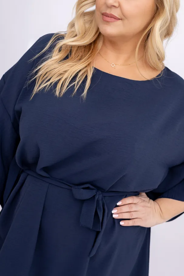 Granatowa Tunika kimono LUNDIA<Polski Online