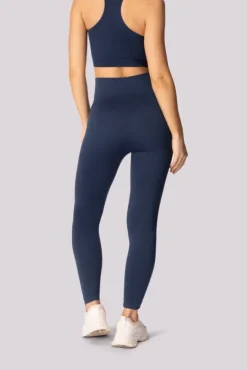 Granatowe Legginsy z kieszonką BASE<Polski New