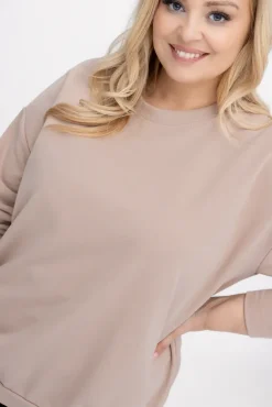 Jasnobrązowa Bluza LINDI<Włoski New