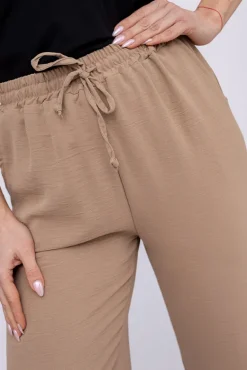 Jasnobrązowe Spodnie DEROME<Włoski Hot