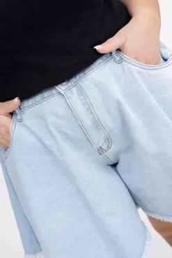Jasnoniebieskie Szorty jeansowe POPPY<Włoski Outlet