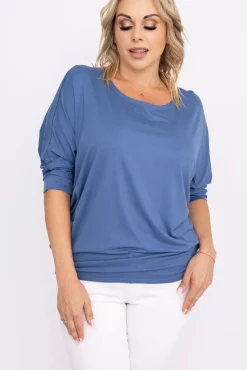 Jeansowoniebieska Tunika LUMINA<Polski Hot