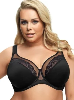 K441 biustonosz miękki BIG czarny LUISSE<Gorsenia New