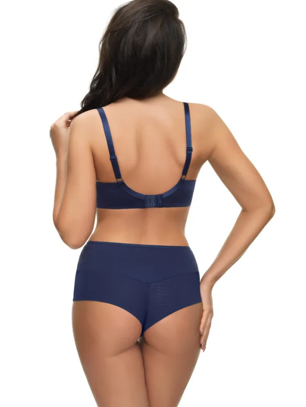 K496 biustonosz miękki na drutach granatowy PARADISE<Gorsenia Discount