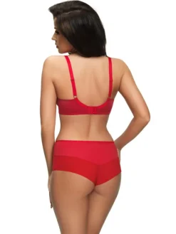 K496 biustonosz miękki na drutach czerwony PARADISE<Gorsenia Outlet