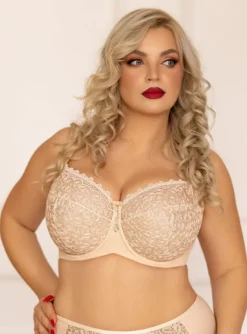 Kawowy Biustonosz BETTY Soft Full Cup<Polski