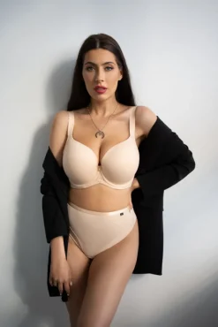 Kawowy Biustonosz FORTUNA Comfort Bra Ultra<Polski Outlet