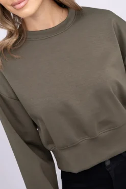 Khaki Bluza dresowa KANSIPI<Włoski Best
