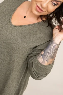 Khaki Sweter VERGEMO<Włoski Sale