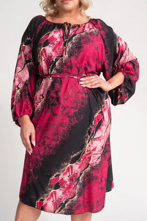 Kolorowa Sukienka oversize NYLA<Polski Best