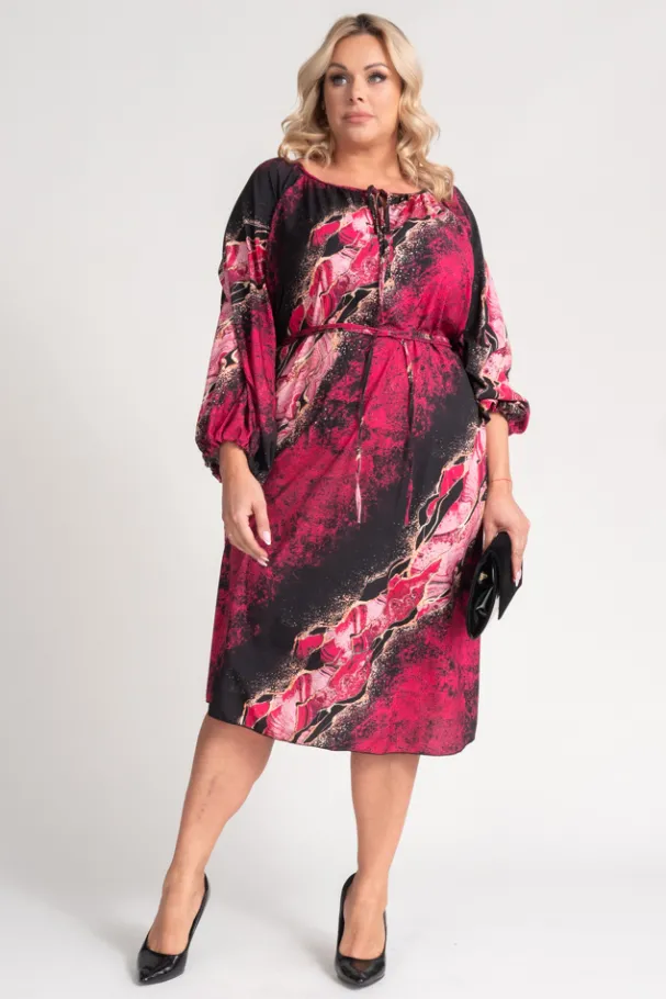 Kolorowa Sukienka oversize NYLA<Polski Best