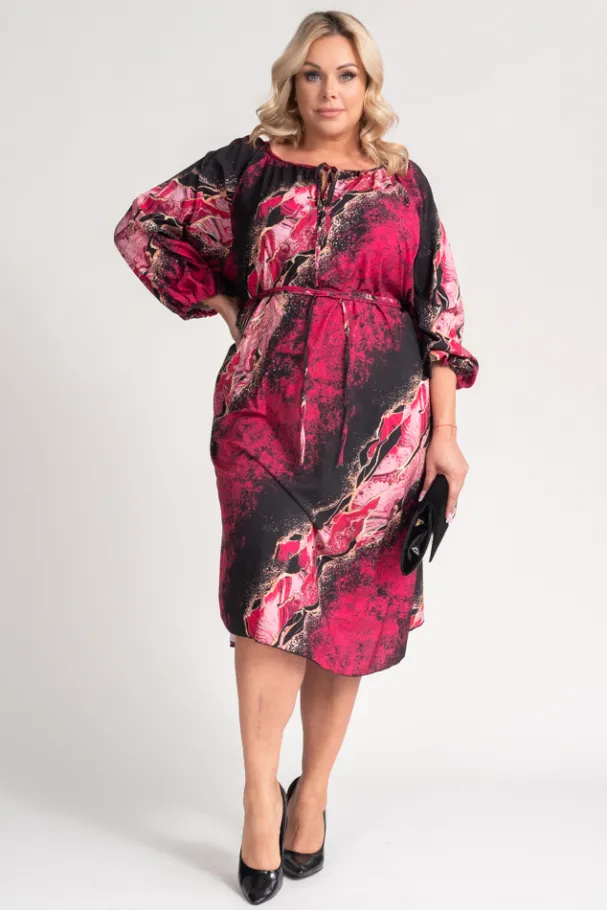 Kolorowa Sukienka oversize NYLA<Polski Best
