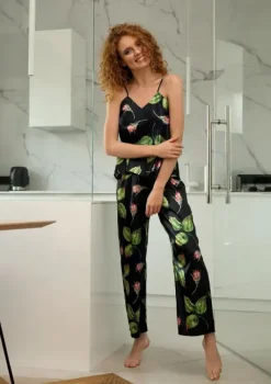 Komplet satynowy FLOWERS DK-KI 008<Polski Outlet