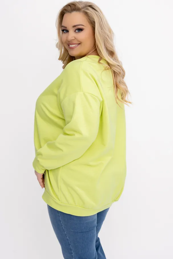 Limonkowa Bluza LINDI<Włoski Best