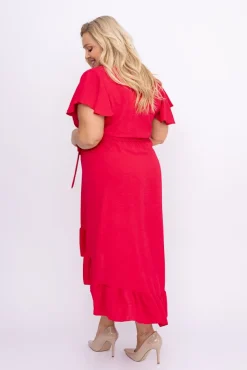Malinowa Sukienka RHODIO<Polski New