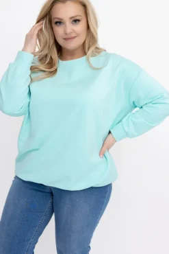 Miętowa Bluza LINDI<Włoski Discount