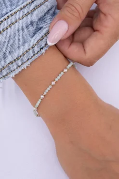 Morska Bransoletka ze stali chirurgicznej z koralikami GEVI< Hot