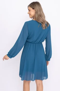 Morska Sukienka Elegancka PERLA<Włoski