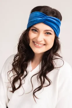 Niebieska Opaska welurowa CADIO< Best