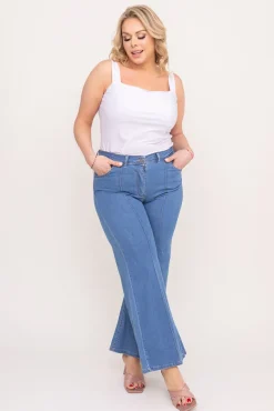 e Spodnie jeansowe dzwony FERIMI< Hot