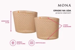 Opaski na uda przeciw otarciom DIAMOND CHAMPAGNE PEARL<Polski Best