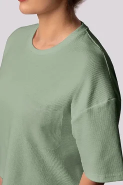 Pistacjowa Piżama z szortami COZY<Polski Clearance