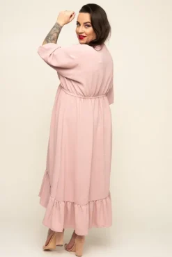 Pudroworóżowa Sukienka AMOROSA<Polski Discount