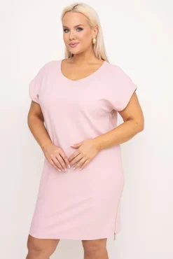 Pudroworóżowa Sukienka CARBONA<Polski Online